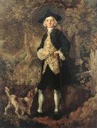 Thomas Gainsborough Man in a Wood with a Dog Sweden oil painting artist